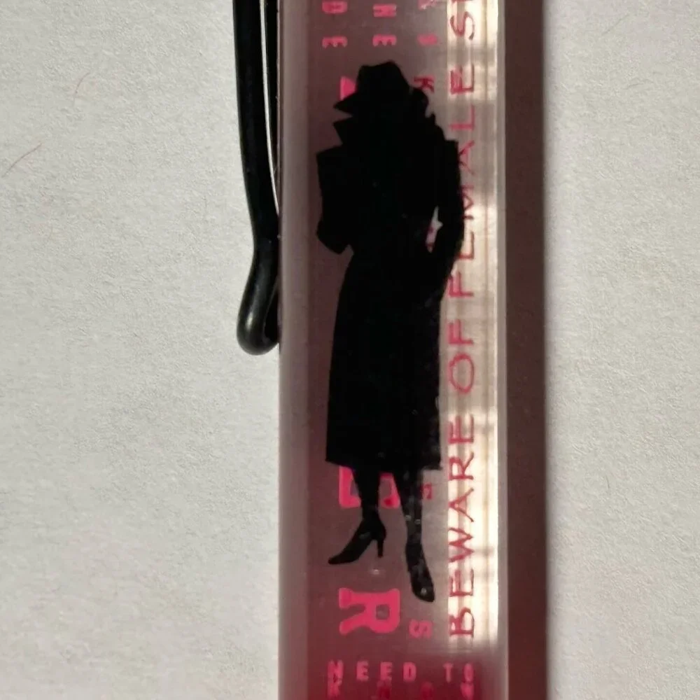 International Spy Museum Washington DC Floaty Pen Female Woman Spy Silhouette